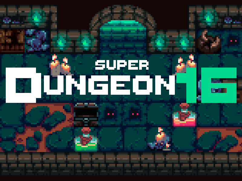 Super Dungeon 16 - Pixel Art Top Down Asset 2d art asset design illustration photoshop pixel pixelart retro