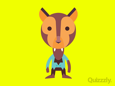 10% human + 90% wolf app character game quizzzly wolf
