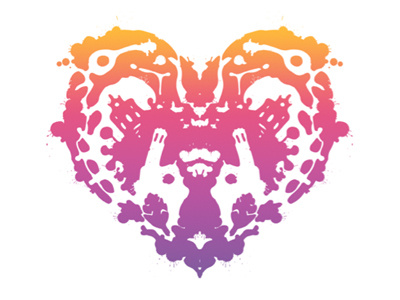 What do you see? brain brand city health heart ilustration logo mental rorschach