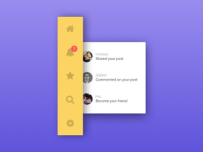 Daily UI 049 | Notifications alert app daily ui dailyui notification notifications panel settings social media