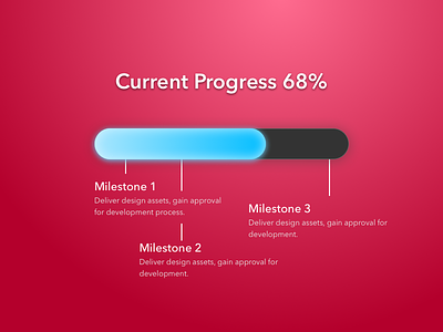 Daily UI 086 | Progress Bar 086 bar complete daily ui dailyui milestone percentage progress progress bar