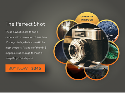 Daily UI 096 | Currently In Stock 096 buy now camera daily ui dailyui ecommerce for sale