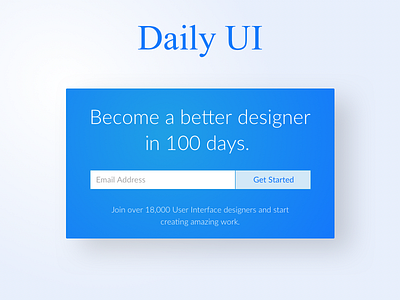 Daily UI 100 | Daily UI Landing Page