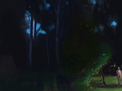 Night has come to the forest, and Faun now has a great backpack)