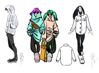 Youth as I painted it before last winter. design digital fashion fashiondesign illustration sketching