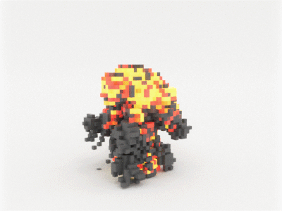 Pixel Explosion 3d explosion houdini pixel