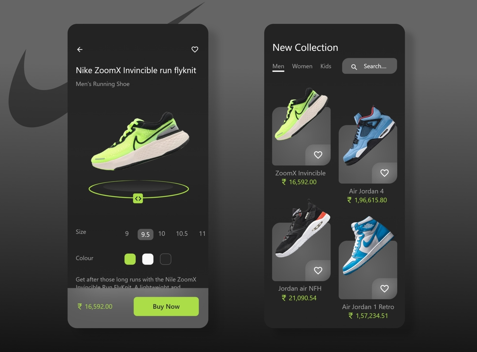 Shoes App Design Concept by Allen Mathew on Dribbble