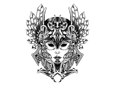 D 2d design gothic graphic design illustration print symmetry валькирия