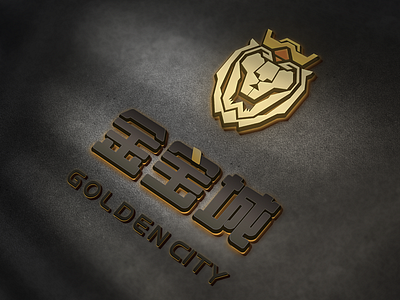 Golden City gloden leon lion logo