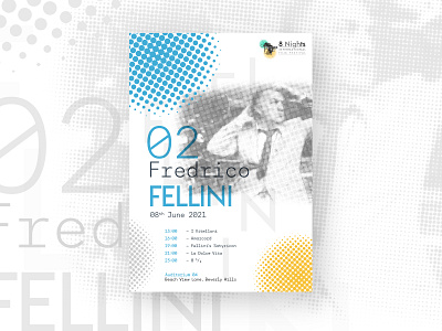 Fredrico Fellini Poster art director brand design brand identity branding film film festival film poster poster design