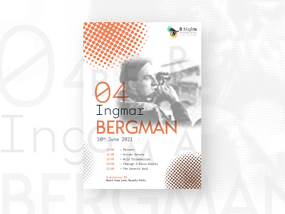 Ingmar Bergman Poster art direction brand identity branding film festival film poster design filmmaker poster design