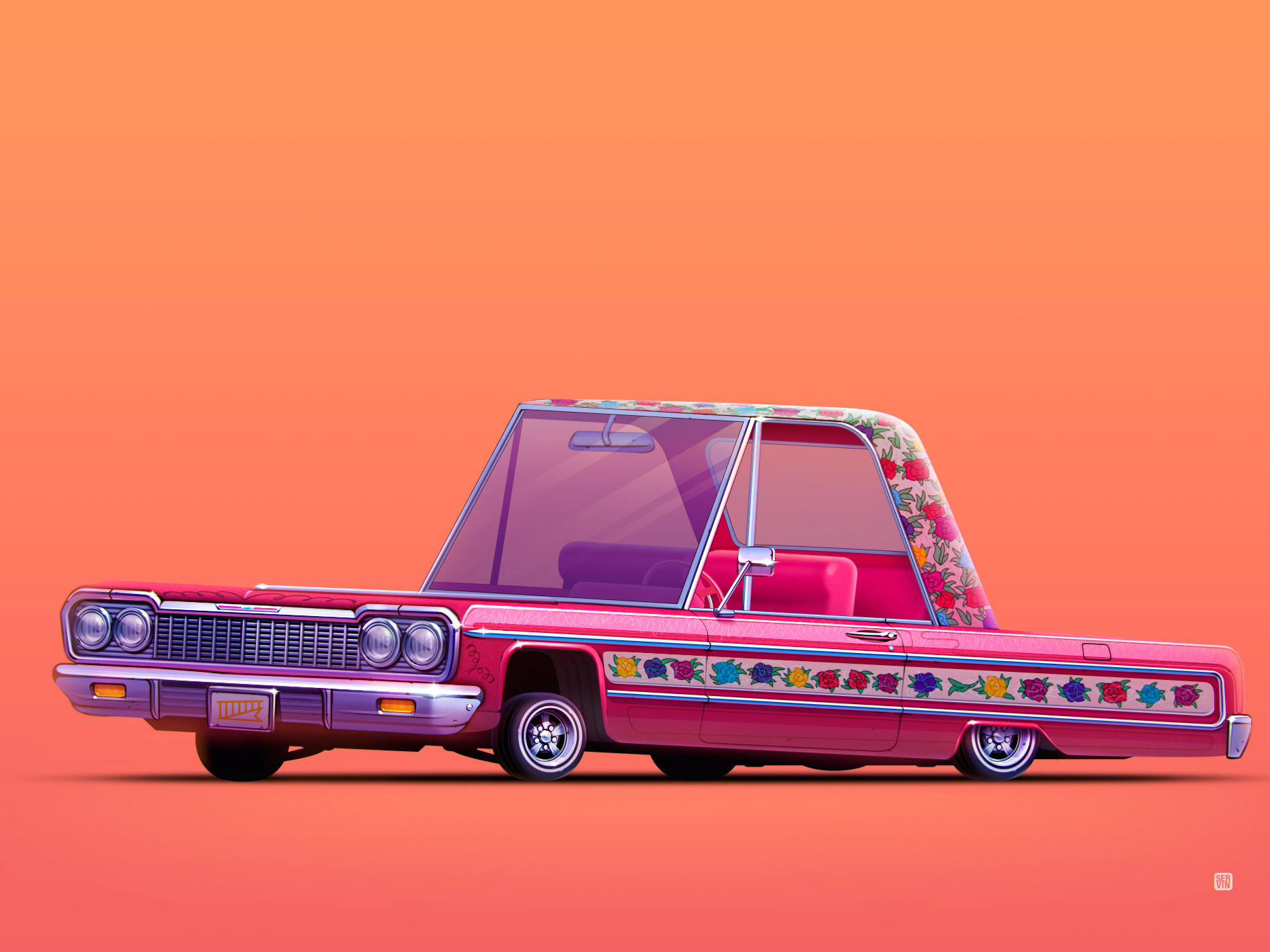 Gypsy Rose Lowrider by Servin on Dribbble