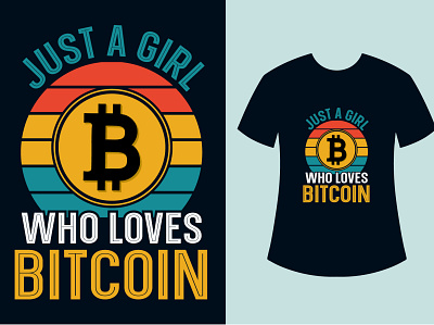 Bitcoin T-Shirt Design design graphic design illustration t shirt design vector