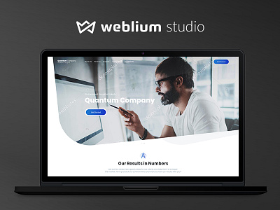 Start Up | Site Concept for Weblium.com clean design experience home invoice landing page surge user ux web website