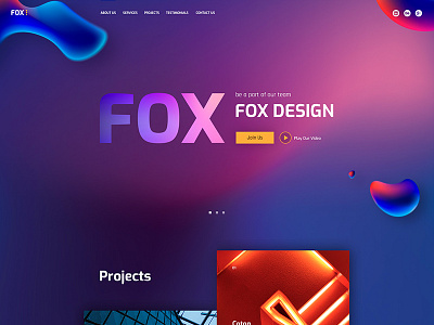 FOX | Site Concept for Weblium.com weblium