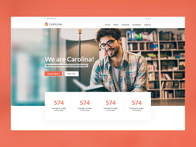 University "CAROLINA" | Site Concept for Weblium.com