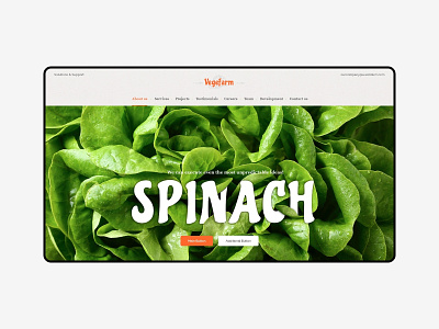 "SPINACH!" concept for Weblium.com branding clean design landing typography ui ux weblium