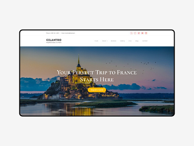 Website Concept of Travel Agency