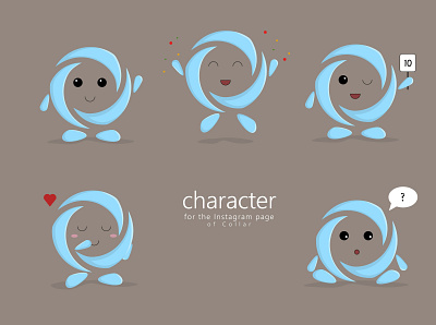 Character for the Instagram page of COLLAR Company character design graphic design illustration