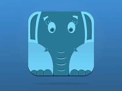 App Icon character elephant icon illustration