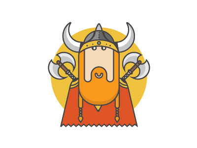 Viking color design flat illustration mood vikings