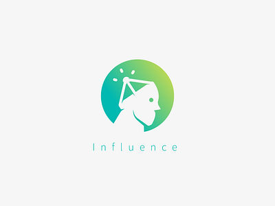 Influence human influence logo man mark