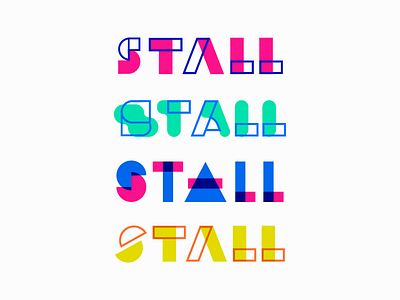 Stall font logo process typography