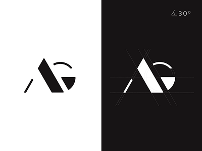 A&G letter letter a logo logotype typography