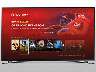 Redesign NET-NOW design display movies net now redesign tv ui ux visual
