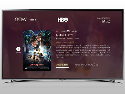 redesign NET-NOW design display movies net now redesign tv ui ux visual