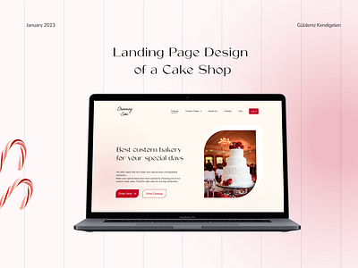 Landing Page Design for a Cake Shop🧁