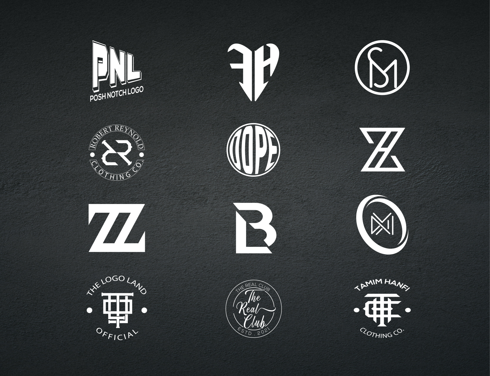 Initial letter Luxury Symbolic Monogram logo collection by ...