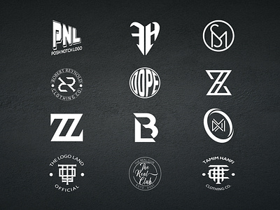 Initial letter Luxury Symbolic Monogram logo collection