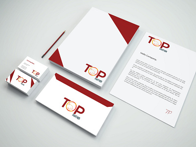 Logo and full branding. Brand identity stationery