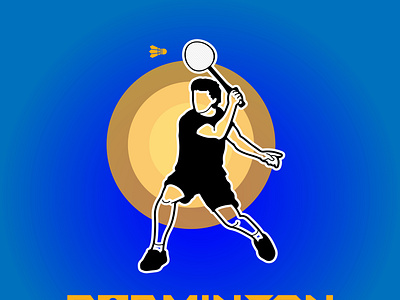 badminton logo tennis sport logo