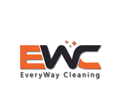 Logo with letters Cleaning company logo