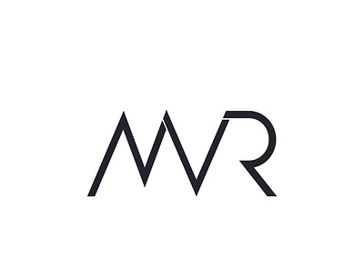 Letters logo MVR for my client Mikhil branding design graphic design illustration initial letter logo logo design ui ux vector