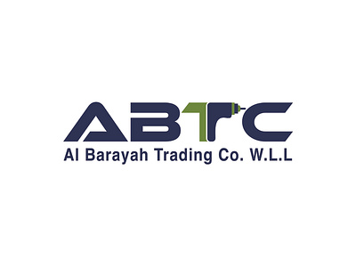 Hardware store logo with letters for ALBARAYAH trading logo