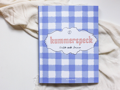 Kummerspeck- the cookbook book cover cookbook illustration procreate