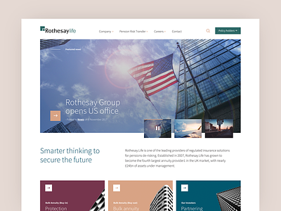 Simplicity corporate design homepage landing website