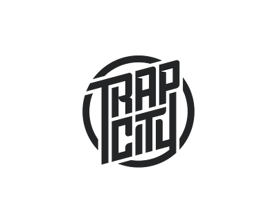 Trap City Proposal circle city design logo music trap trapcity typogaphy