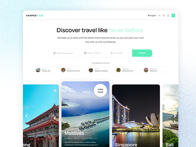 Travel Site UX/UI Concept