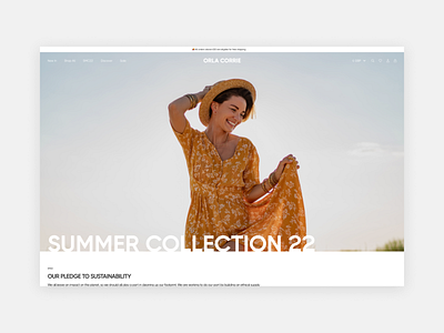 Orla Corrie - Fashion Website - UX UI Concept