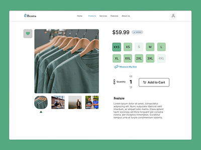 E-commerce page - Daily UI Challenge apparel branding clothing daily ui e commerce logo minimalism shopify store ui web design