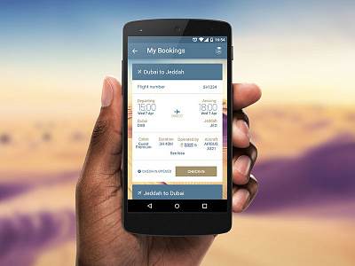 Saudia Airlines 1 android mobile ui design