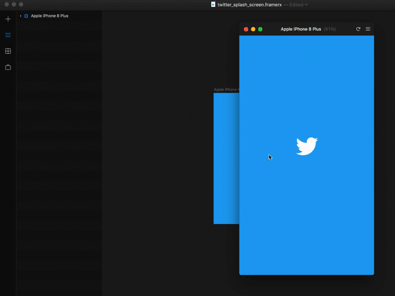 Twitter micro interaction app design framer x logo mobile ui ui design ux ux design