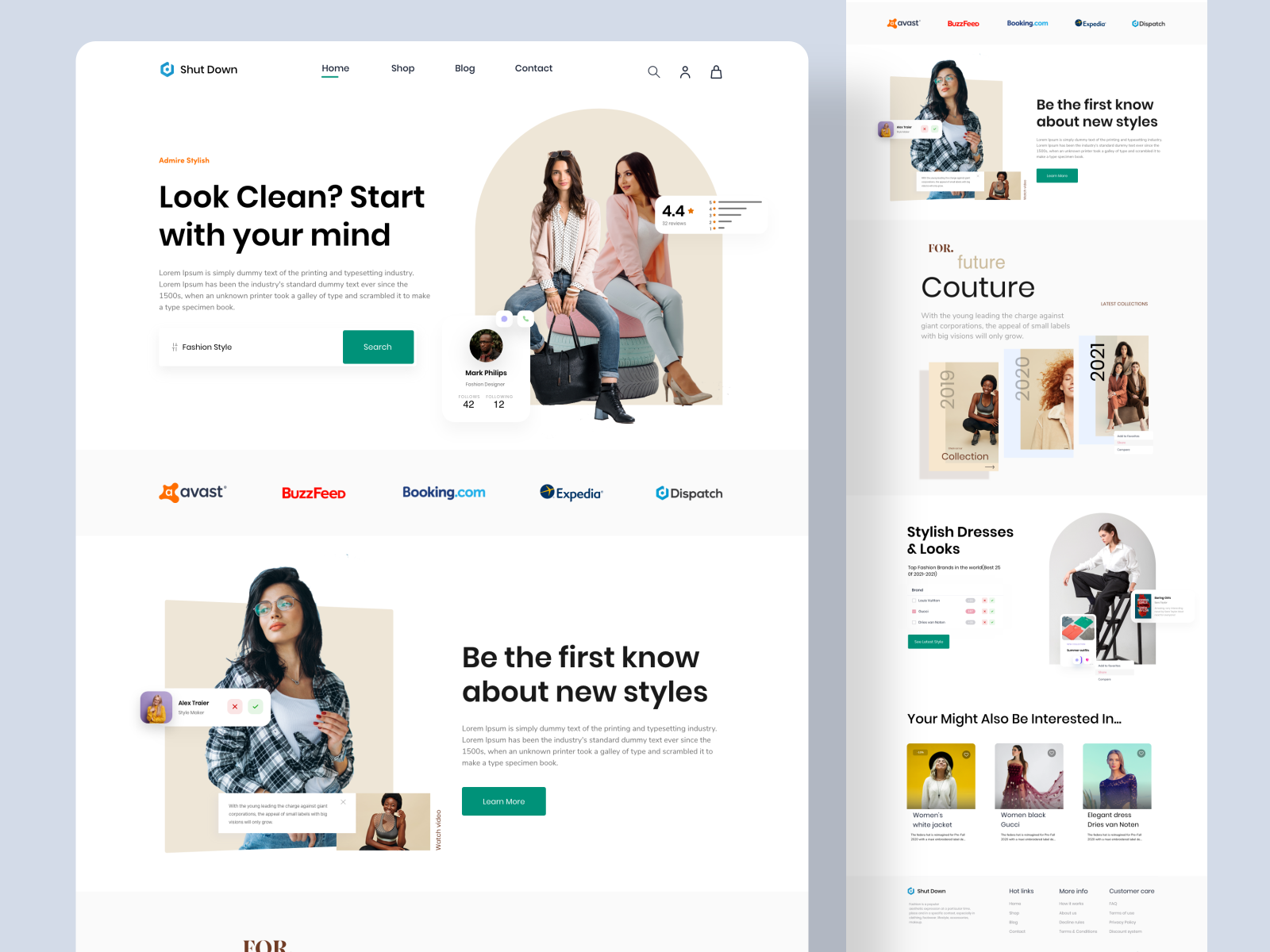 Fashion Store Landing Page Concept by Shyamani Gunathilaka on Dribbble