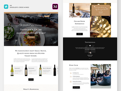 Wine Store Website Design clounote design ecommerce illustration landing page logo mobile design ui ux web design