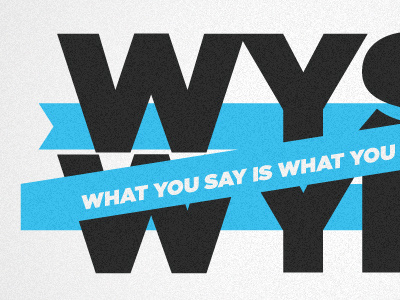What you say is what you mean. ipad iphone wallpaper