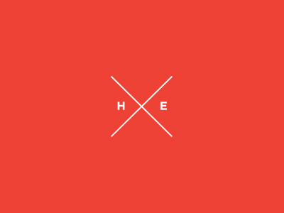 H—E brand h estudio logo minimal